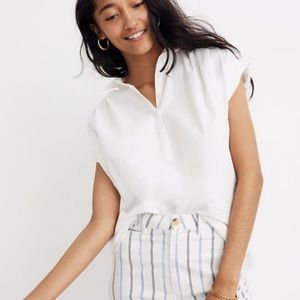 NWT Central Popover Shirt in Eyelet White